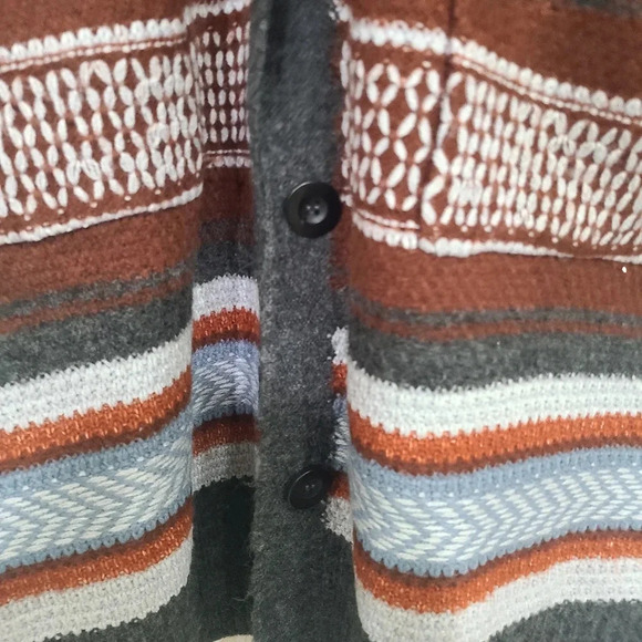 ANA Aztec print colorful stripped cardigan size XL - Picture 6 of 9